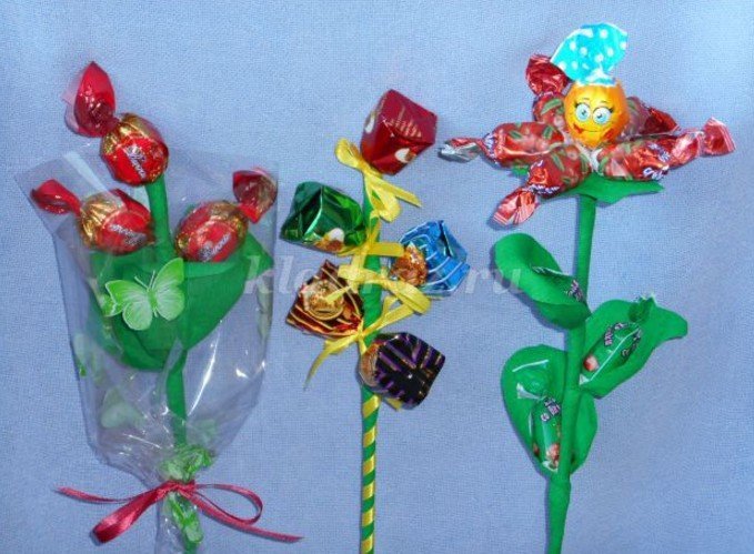 Букеты из конфет: мастер-классы и инструкции для начинающих
